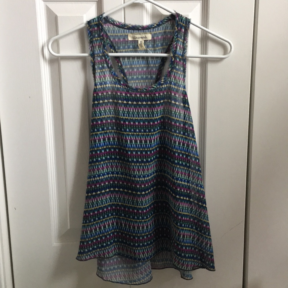Sheer tank top